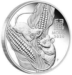 Lunar III: Rok Myszy 1 uncja Srebra 2020 Proof