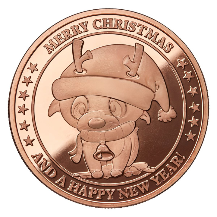 Baby Cartoon Rudolph 1 uncja Miedzi