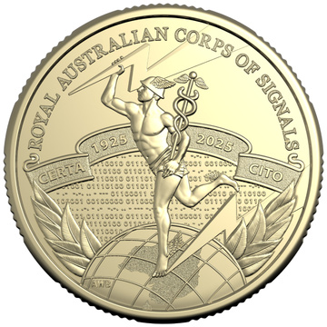 Centenary of of Royal Australian Corps of Signal $1 Brąz Aluminiowy 2025
