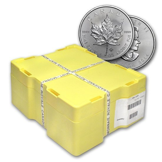 Kanadyjski Liść Klonowy 1 uncja Srebra 2014