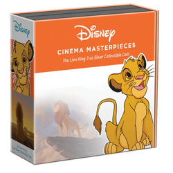 Niue: Disney Cinema Masterpieces - The Lion King kolorowany 3 uncje Srebra 2022 Proof