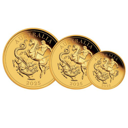 Perth Mint: Zestaw 3 monet Australia Suweren 2025 Proof