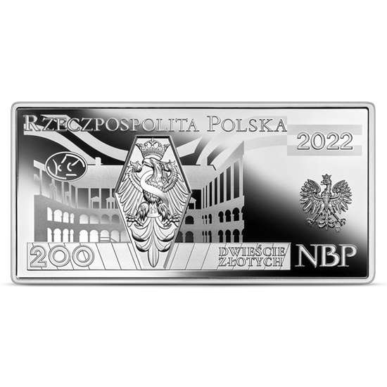 Polskie banknoty obiegowe - zestaw srebrnych monet 10 - 500 zł 2022 Proof