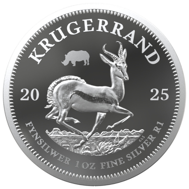 Zestaw Rhino/Krugerrand Rhino Privy Mark 2 uncje Srebra 2025 Proof