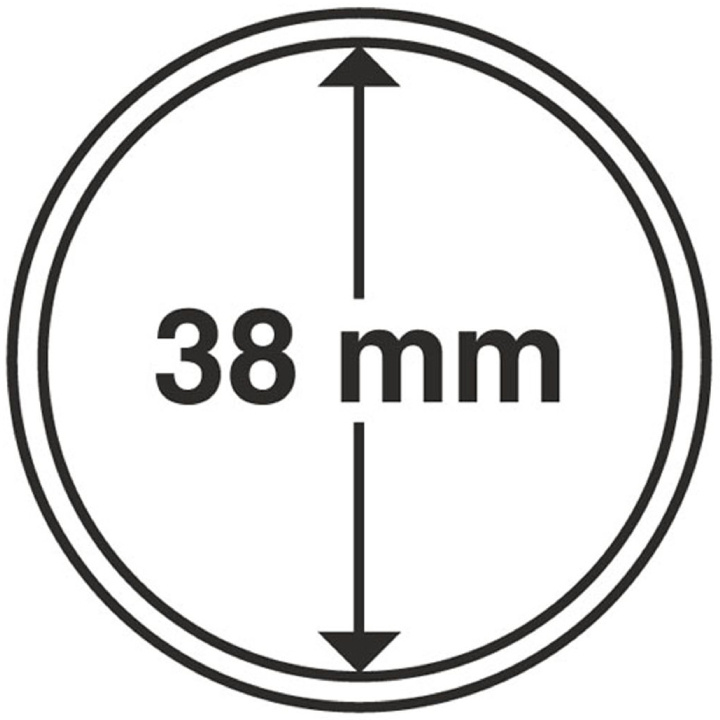 Leuchtturm - Plastikowy kapsel na monetę 38 mm 100 sztuk