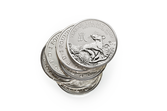 Rok Szczura 1 uncja Srebra Wielka Brytania 2020