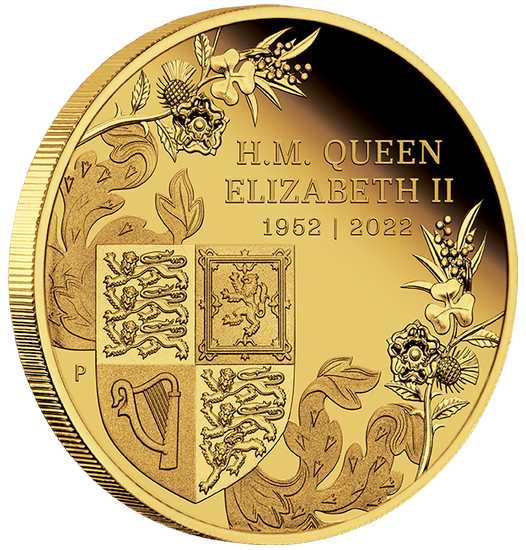 The Queen's Platinum Jubilee 1/4 uncji Złota 2022 Proof
