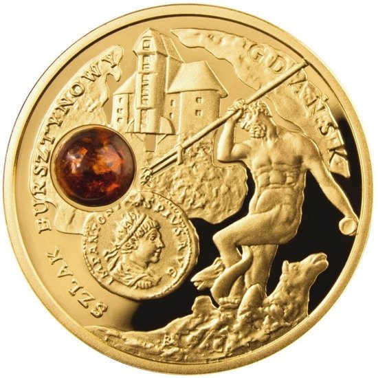 Zestaw 8 monet "Szlak Bursztynowy"