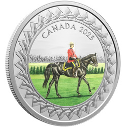 Canada: RCMP Musical Ride kolorowany $20 Srebro 2025 Proof 