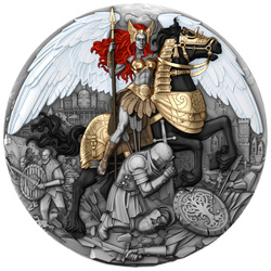 Niue: Valkyrie pozłacany 2 uncje Srebra 2025 Antiqued Coin