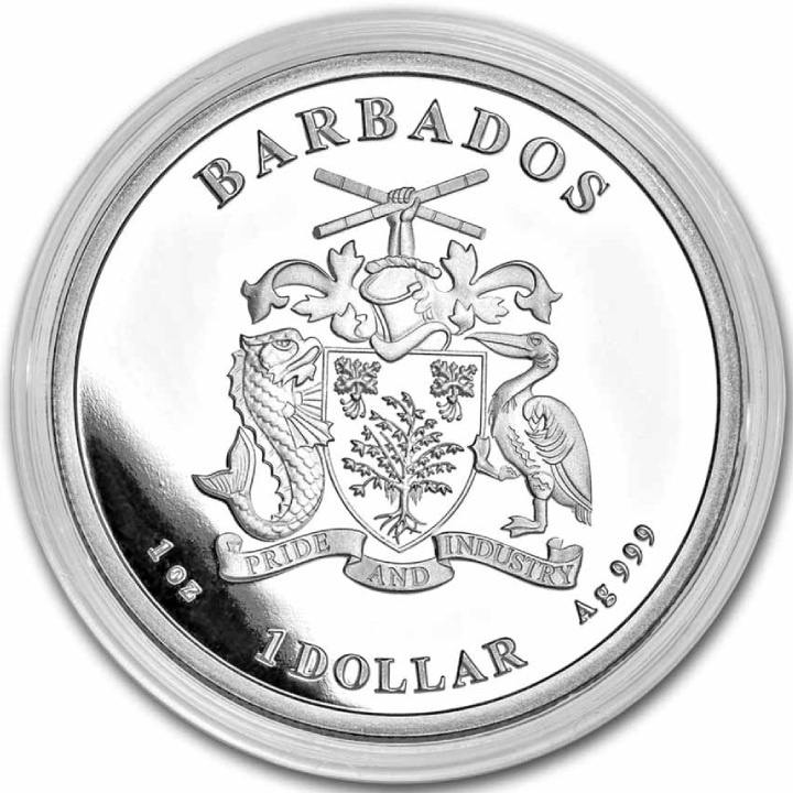 Barbados: Caribbean Pelican 1 uncja Srebra 2023
