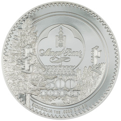  Mongolia: Woodland Spirits - Bear kolorowany 1 uncja Srebra 2024 Proof 