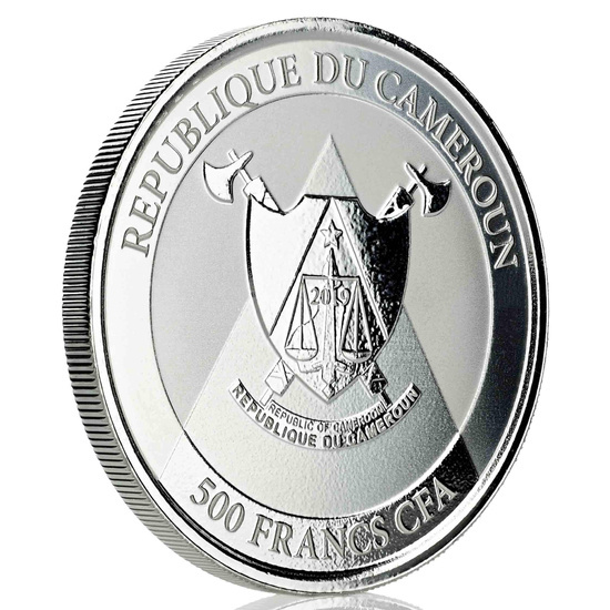 Cameroon: Cheetah 1 uncja Srebra 2019 Prooflike