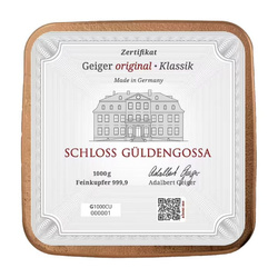 Gaiger Edelmetalle: Sztabka 1000 gramów Miedzi