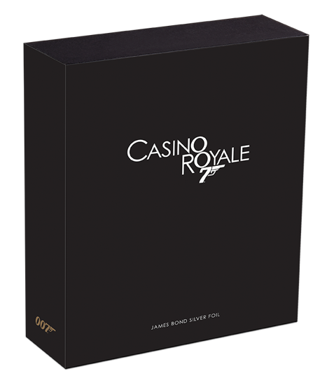 Plakat filmowy: 007 James Bond - Casino Royale 5 gramów Srebra 2020 (Srebrna Folia)
