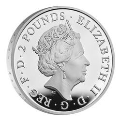 The Royal Tudor Beasts: The Yale of Beaufort 1 uncja Srebra 2023 Proof