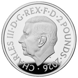 Royal Mint Lunar: Rok Konia 1 uncja Srebra 2026 Proof