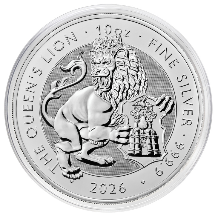 The Royal Tudor Beasts: Queen's Lion 10 uncji Srebra 2026