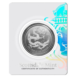 Samoa: Year of the Dragon 1 uncja Srebra 2024 Prooflike (moneta w karcie)