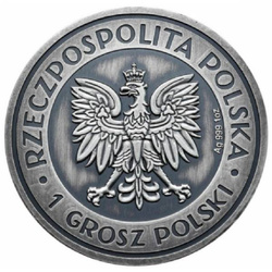 Polska: Folwark 1 uncja Srebra 2023 Antiqued