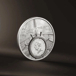 Cook Islands: Legends of the Seas – Santa Maria kolorowany 1 uncja Srebra 2026 Proof