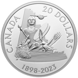 Canada: 125th Anniversary of Yukon $20 Srebro 2023 Proof