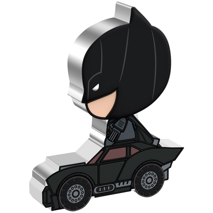 Niue: The Batman - Batman Day Chibi Coin kolorowany 2 uncje Srebra 2022 Proof