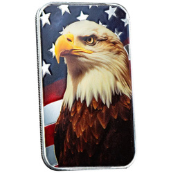 Sztabka Scottsdale Mint - Patriotic Bald Eagle kolorowana 1 uncja Srebra 