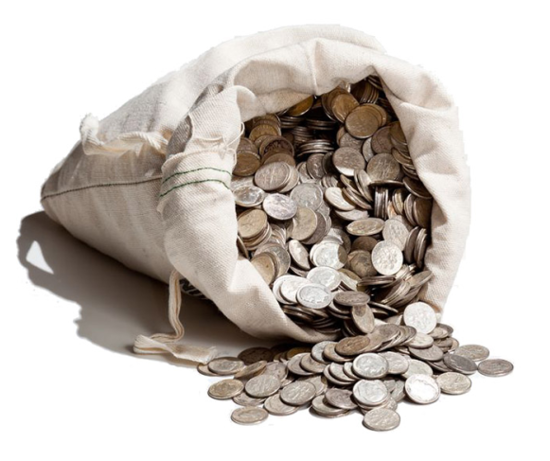 250 Gramów Czystego Srebra Inwestycyjnego (Junk Silver)