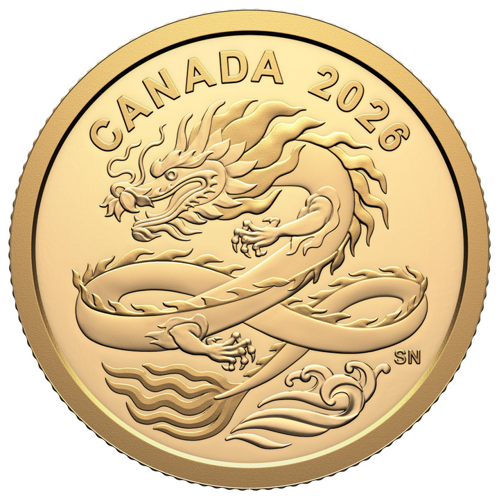 Canada: Lucky Dragon $8 Złoto 2026 Proof 