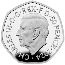 Tales of the Earth - Steppe Mammoth kolorowany 50p Srebro 2024 Proof