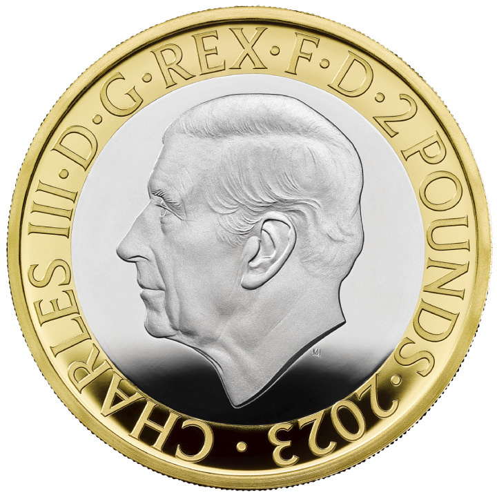 Ada Lovelace £2 pozłacany Srebro 2023 Proof Piedfort