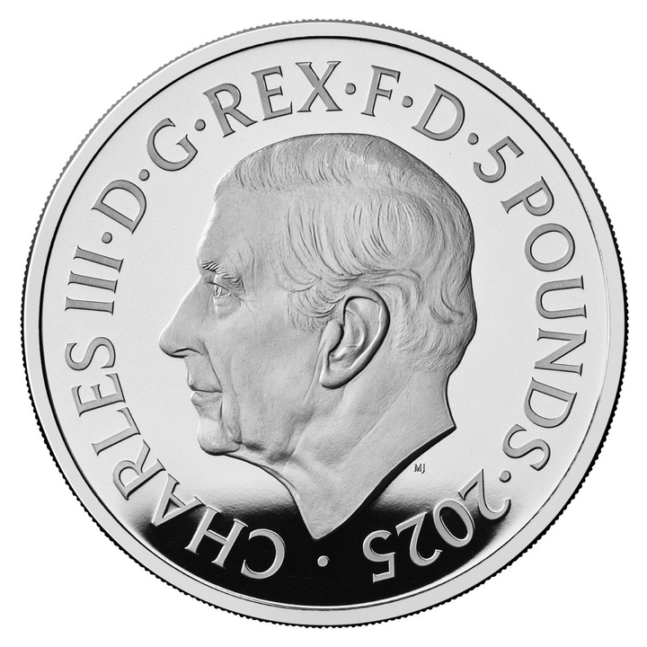 The 75th Birthday of HRH The Princess Royal £5 Srebro 2025 Proof