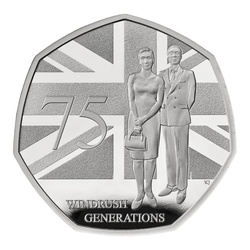 Zestaw 5 monet Wielka Brytania Miedzionikiel 2023 Proof Commemorative Coin