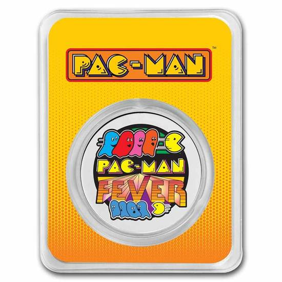 PAC-MAN Fever kolorowany 1 uncja Srebra