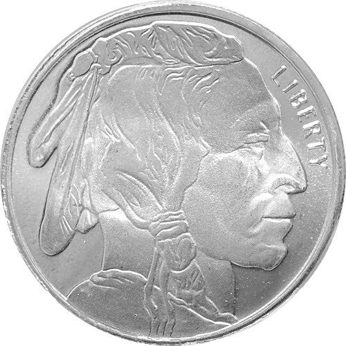 Bizon 1/2 uncji Srebra Round