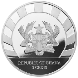 Ghana: Giants of the Ice Age - Renifer 1 uncja Srebra 2022