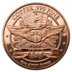 Eagle Head 1 uncja Miedzi