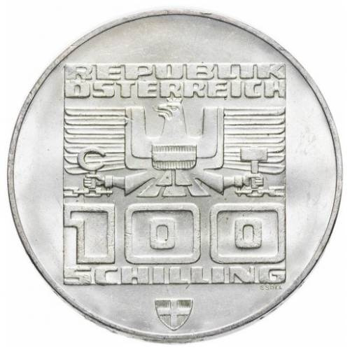 Austria, 100 Szylingów Ag.640 - Różne Roczniki