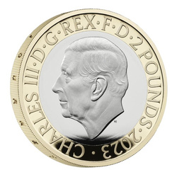 Zestaw 5 monet Wielka Brytania Miedzionikiel 2023 Proof Commemorative Coin