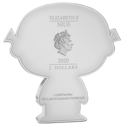 Niue: DC Comics - Flash Chibi Coin kolorowany 1 uncja Srebra 2020 Proof