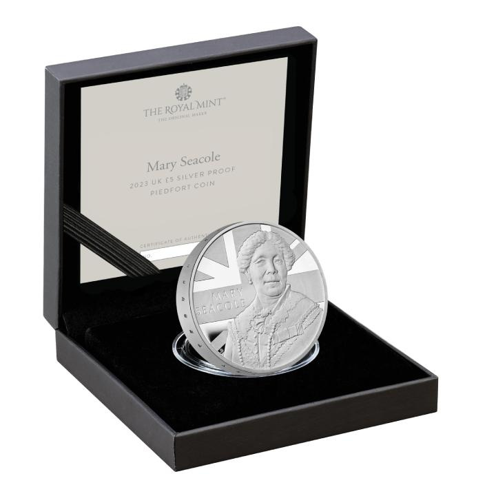 Mary Seacole £5 Srebro 2023 Proof Piedfort