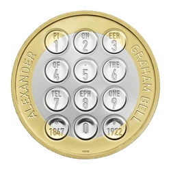 Alexander Graham Bell Srebro 2022 Proof