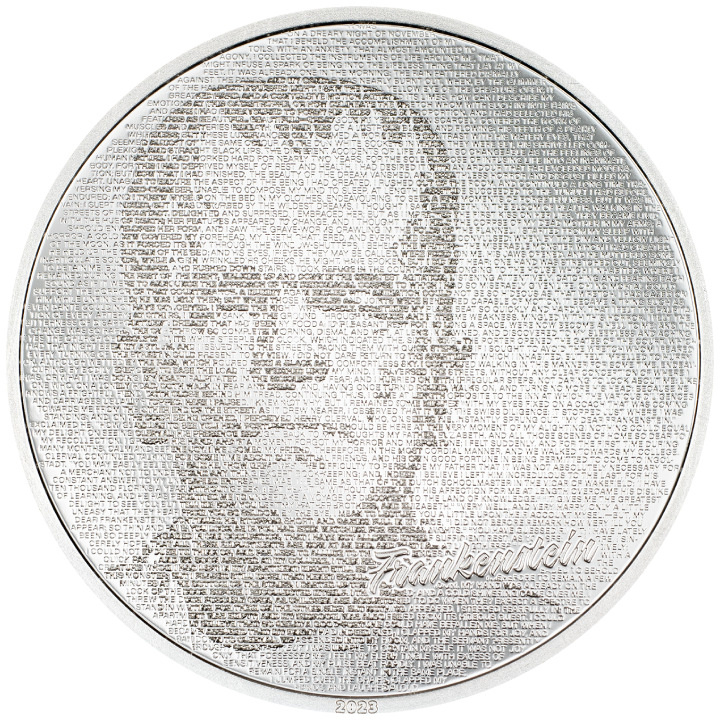 Cook Islands: Typefaces - Frankenstein 1 uncja Srebra 2023 Proof