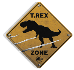 Niue: Jurassic World Dominion - T.REX kolorowany 2 uncje Srebra 2022 Antiqued Coin