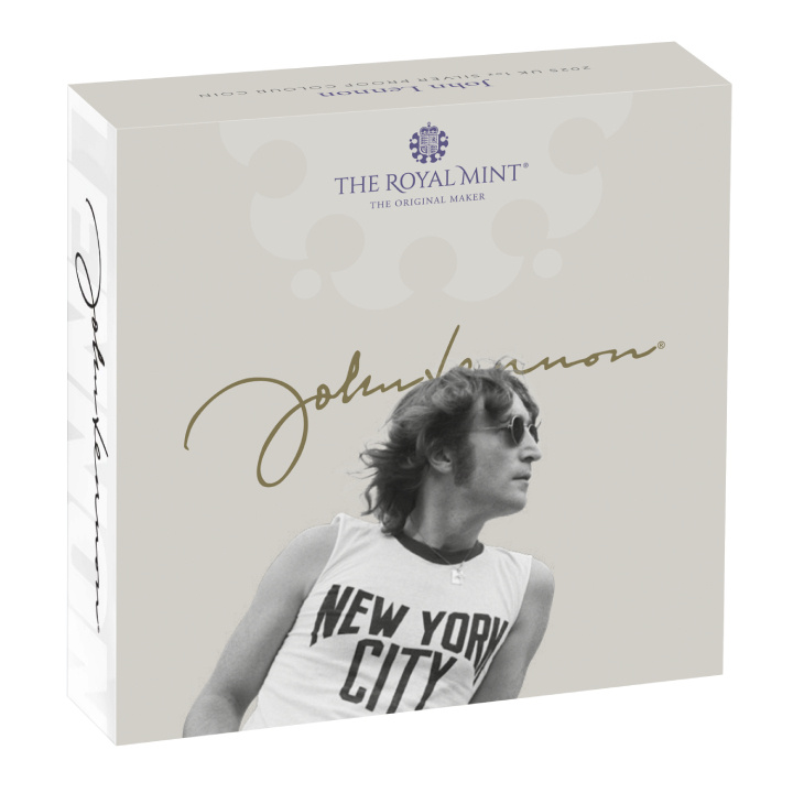 John Lennon kolorowany 1 uncja Srebra 2025 Proof