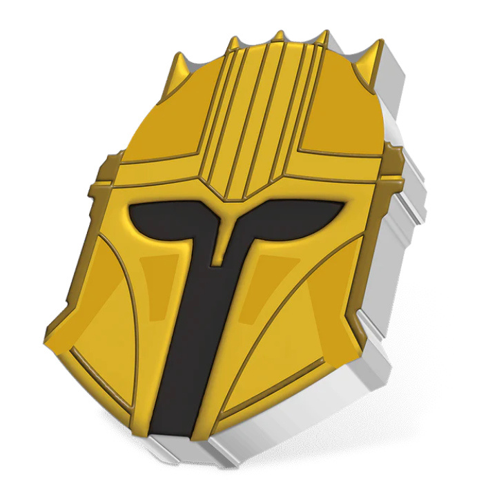 Niue: Star Wars The Mandalorian Helmet - The Armorer kolorowany 1 uncja Srebra 2023 Proof
