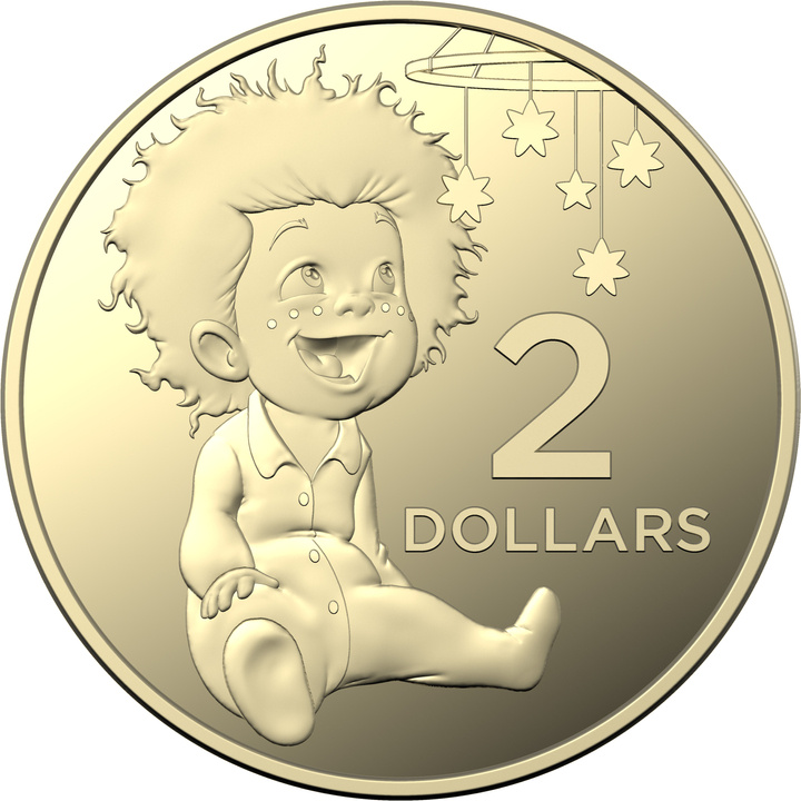Zestaw 6 monet Australian Baby 2023 Proof
