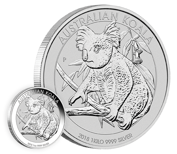 Koala 1000 gramów Srebra 2018
