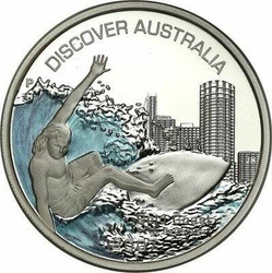 Discover Australia: Gold Coast 1 uncja Srebra 2007 Proof